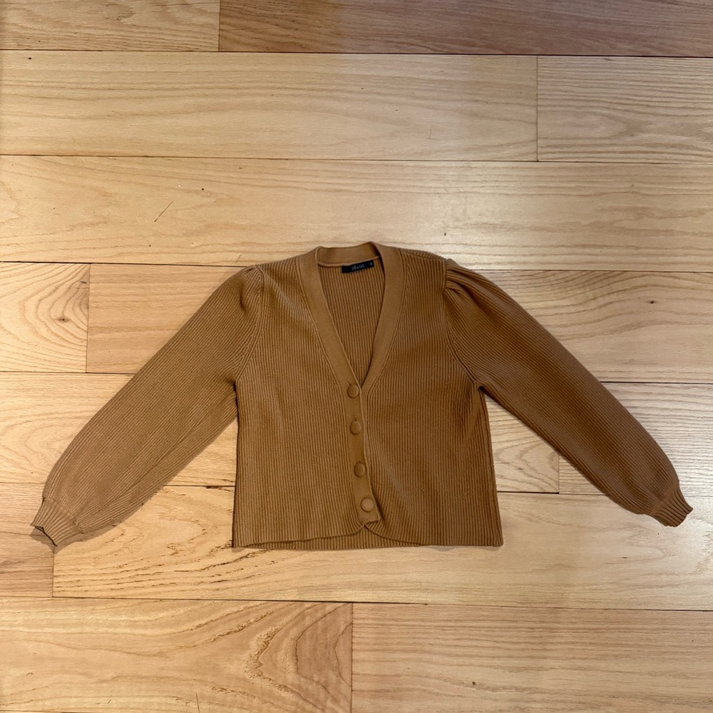 Deluc Mustard/Camel Cardigan Sweater